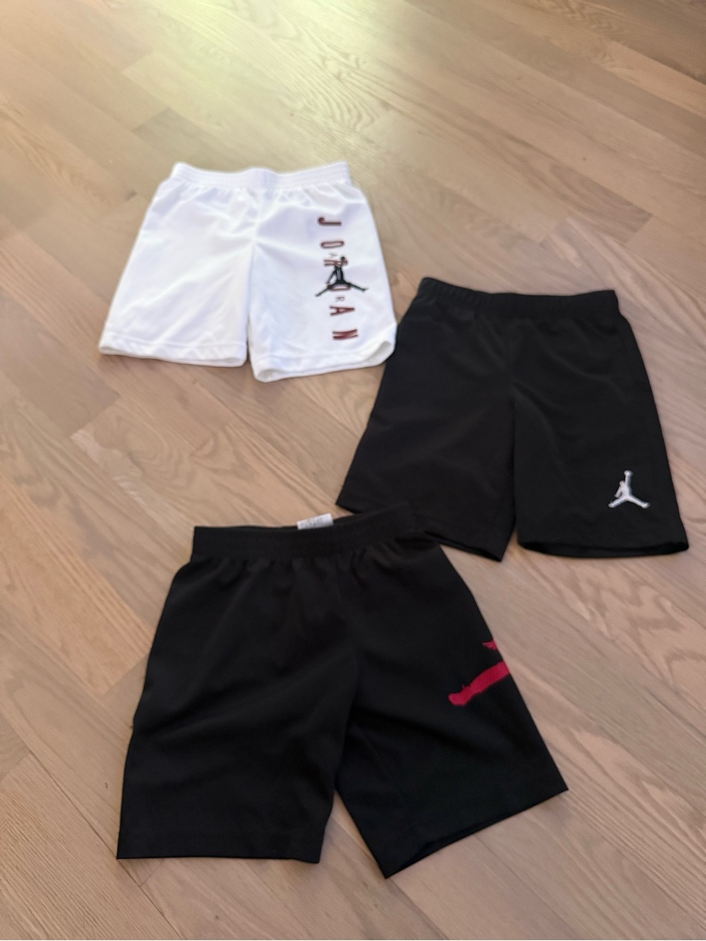 Jordan Boys' Athletic Shorts Pack - White, Black & Red Accents